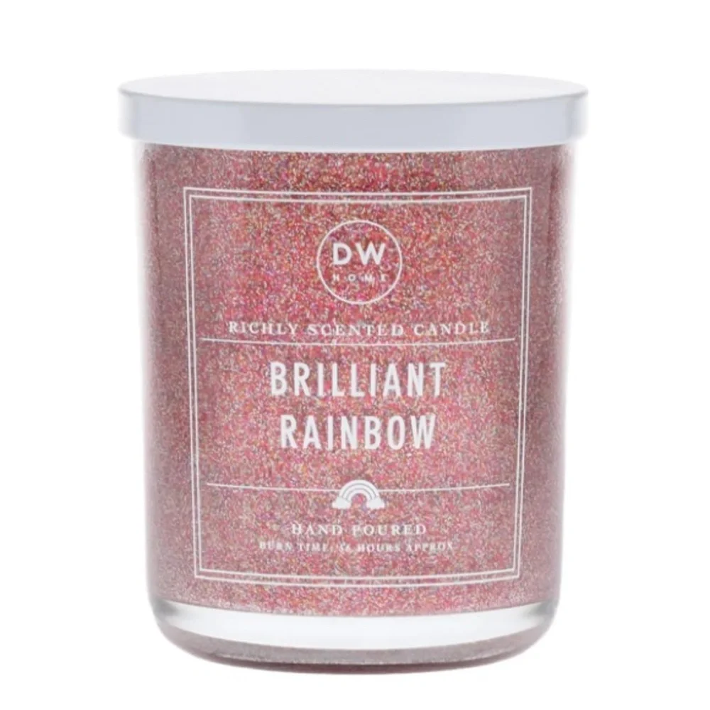 DW Home Sparkle Candle Bundle Frosted Cupcake & Brilliant Rainbow NWOT